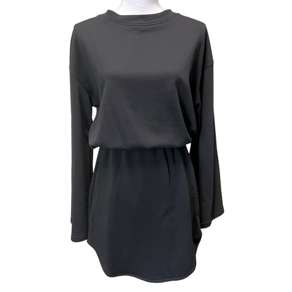 Buddy Love Willa Sweatshirt Dress Bell Sleeves Black Women’s Size Small NWT - Picture 1 of 12